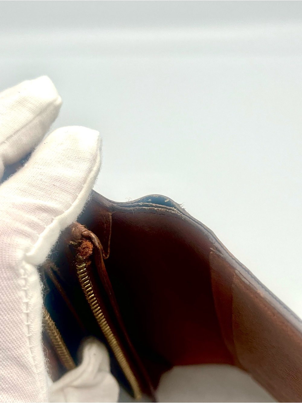 Louis Vuitton Vintage Brown/Gold Monogram Zip Around Snap-Closure Wallet - Picture 10 of 11